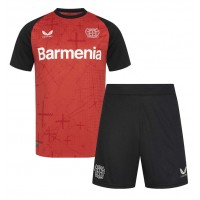 Bayer Leverkusen Alejandro Grimaldo #20 Replica Home Minikit 2024-25 Short Sleeve (+ pants)